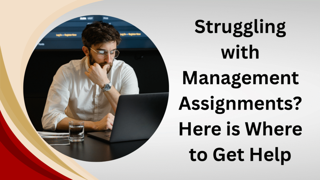 Struggling with Management Assignments? Here is Where to Get Help