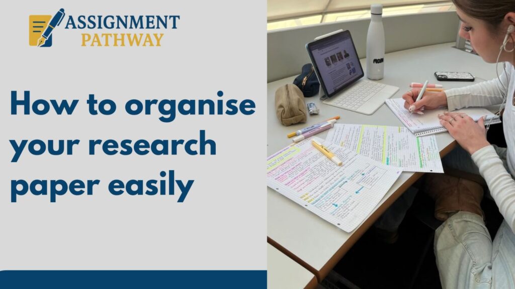 how to organise Research paper